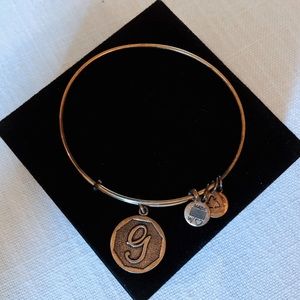 Alex & Ani | “G” bangle bracelet